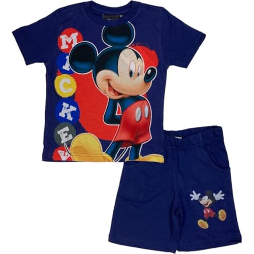arlis Ensembles shorts et haut Disney Mickey - Ensemble t-shirt super short Disney Mickey (Marine, 3 Ans)