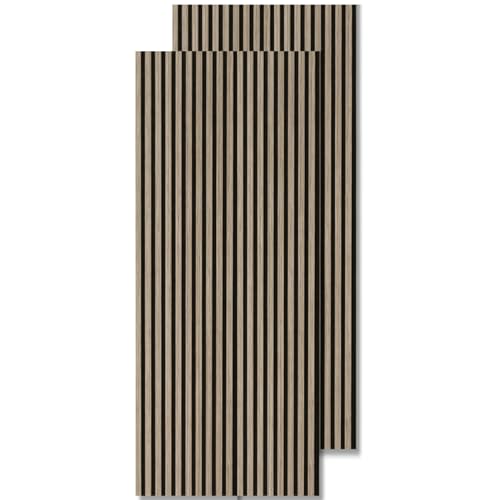 Art3d Paneles Acústicos de Madera Tono Warm Sand para Pared y Techo – Juego de 2, 94" x 24" miniatura 1