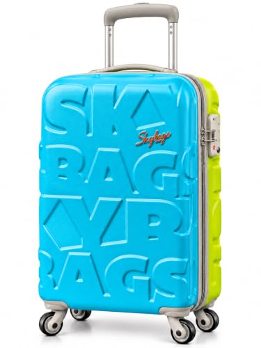 Image of Skybags Oscar 55 cm 360 Cabin Trolley Bag, Blue & Green