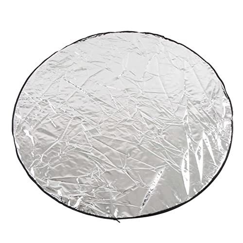 Reflector Fotográfico 5 en 1 Redondo Plegable con Bolsa de Almacenaje - Luz Difusa Suave, Reflector Blanco, Plata, Oro y Negro para Estudio y Retrato Profesional (110cm) - imagen 3