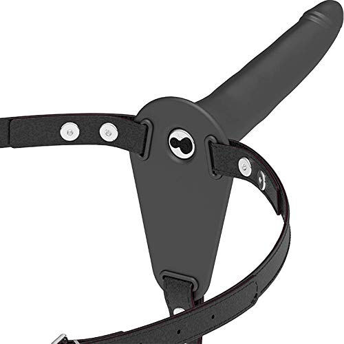 FETISH SUBMISSIVE HARNESS - Black Silicone Vibrator 15 CM