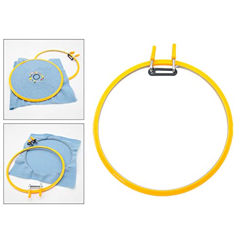 Plastic Embroidery Hoop Round 22Cm Cross Stitch Frame Spring Tension #TOP5
