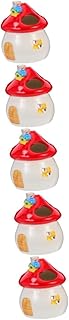 NOLITOY 5 Pçs Hamster Cerâmica Ninho Coelho Suprimentos Ouriço Comida Legal Casa De Hamster Casa De Banho Ouriço Suprimentos Pequeno Animal Esconderijo Furão Hamster Suprimentos Cerâmica
