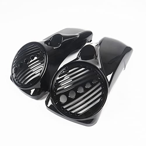 STLPRO 8" Speaker Lids con Puerto Tweeter Compatible para Harley 1994-2013 Modelos Touring Hard Saddlebags miniatura 2