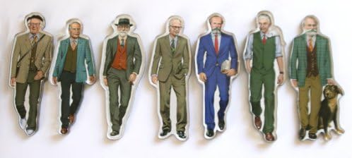 Set of 7 Famous Male Psychologist Magnets