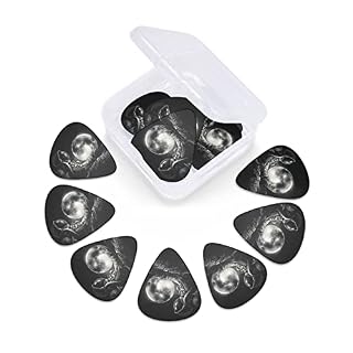 Pack de 12 médiators de guitare Moon Astronaut pour guitare électrique Guitare acoustique Diverses guitares - Les Beatles, Paul McCartney, John Lennon, RIngo Starr, George Harrison Pack de 12 médiators de guitare Moon Astronaut pour guitare électrique Guitare acoustique Diverses guitares – Image 5
