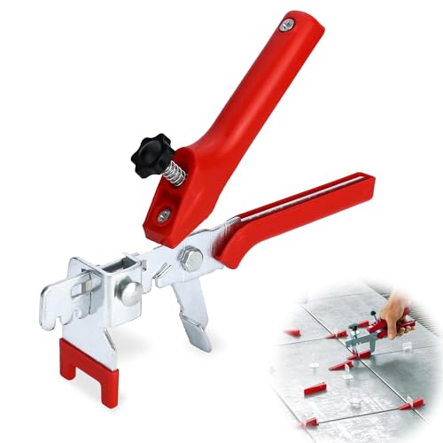 Alicates Nivelación Azulejos, Sistema de Nivelación de Baldosas, Niveladores De Azulejos, Para Azulejos De Cerámica, Herramienta De Medida De Instalación, Rojo
