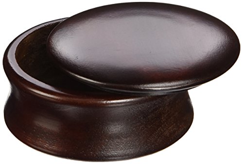 Kingsley Shave Soap Bowl With Lid Dark Wood #TOP1