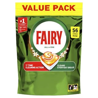 Fairy All In One Dishwasher Tablets 56's Orange-image-47