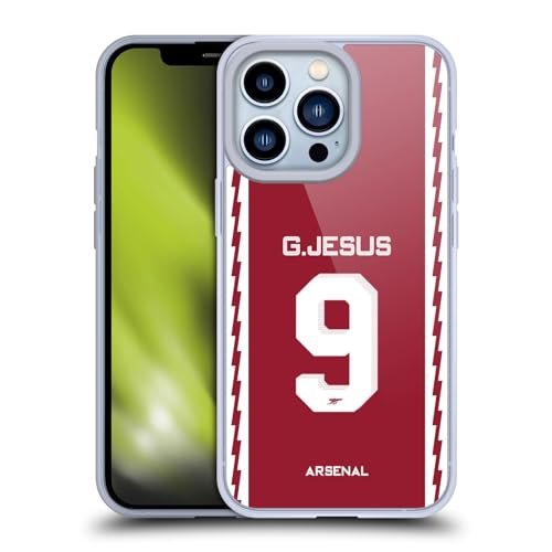 Carcasa gel suave Arsenal FC Gabriel Jesus iPhone 13 Pro antigolpes fina