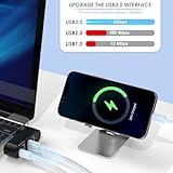 4-Port Splitter With 3 USB Ports & 1 USB-C Power, 90°/180° Degree Rotatable Extender Multiport Adapter for Laptop, Car, Mobile Phone - Image 5