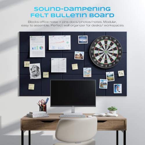 Image of 6 Pack Self-Adhesive Sound Proof Foam Panels for Walls, 12 inchx12 inchx0.4 inch