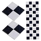 Toddmomy 45stücke Puppenhaus Fußboden Miniatur Checkerboard Holzplatten Kleines Bodenfliesen Möbelausstattung Für DIY Bastelprojekte Junge Mädchen Mädels