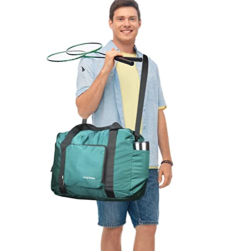 F.fetivin Personal Item Travel Bag 18X14X8 For Spirit Airlines Lightweight Carry On Duffle Bag Waterproof For Gym,Sports,Vacation(Dark Green) #TOP6
