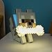 Paladone Minecraft Wolf GloBuddies 3D Colour Changing Light, Officially Licensed LED Night Lamp, Tap to Change Colour, Gaming Merchandise, Battery Powered