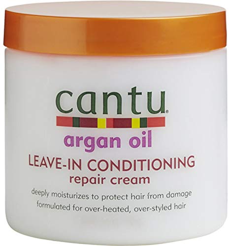 Cantu Argan Oil Leave-In Conditioning Repair Cream, 16 oz (Pack of 5)