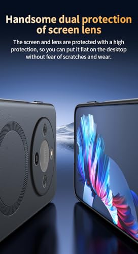 Étui en cuir synthétique antichoc vert pour Honor X9D et X70