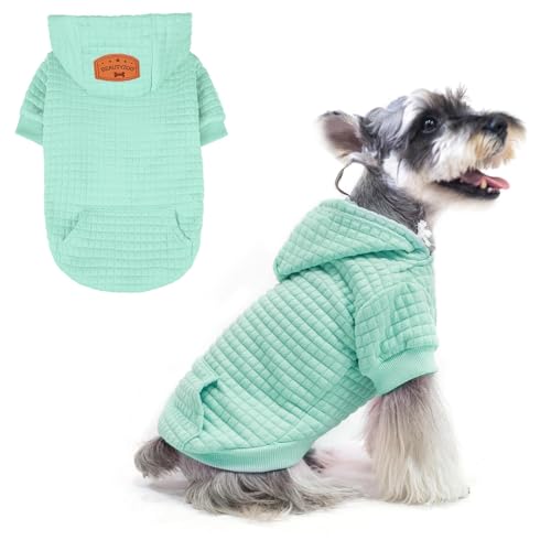 Image of BEAUTYZOO Dog Hoodies Sweater for Medium Dogs, Waffle‑Like Laminated Coat