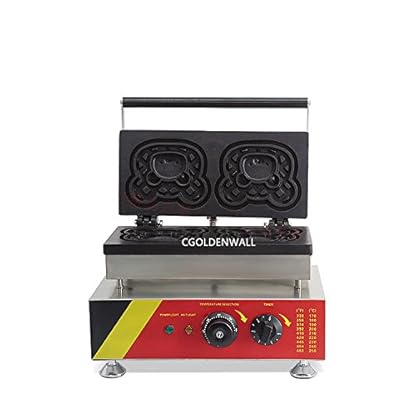cgoldenwall np-523 kommerziellen- und Karton Waffle Maker 2 Pcs Bär Form Waffeleisen Baker Maschine 110 V/220 V - 220V – Bild 4