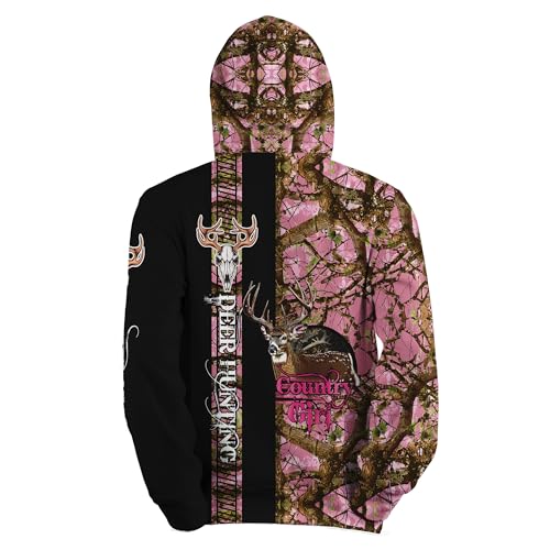 ENCYCOM Personalized 3D Deer Hunting Camo Hoodie, Long Sleeves Deer Sweater, Camo Men Shirt Unisex Streetwear Size S-5XL3