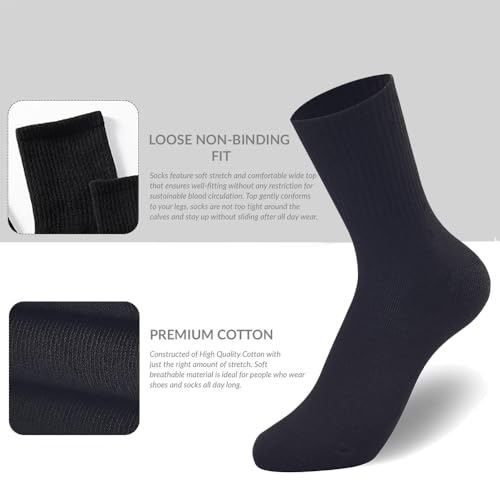 3-Pack Women’s Lightweight Thin Crew Socks, Casual Calf Socks for Everyday Wear, Sizes 6-113
