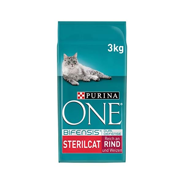 PURINA ONE Sterilcat reich an Rind und Weizen, 4 x 3kg