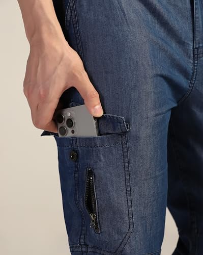 Image of TOPLOT Men's Regular Fit Causal Trouser || Pant for Man || Jeans for Man (Cargo-Jeans-5259)