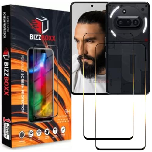 Image of Compatible With Nothing Phone 3a Tempered Glass Screen Protector Guard Fingerprint Working - High Definition, Easy Install, Anti-Fingerprint Screen Guard (Nothing 3A - 6.77 inch) - Pack of 2
