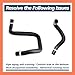 Lisnhlin 55111395AE 55111394AC Radiator Coolant Hose Replacement for Jeep Wrangler 2012-2017 for Wrangler JK 2018 Upper and Lower Cooling Outlet Pipe