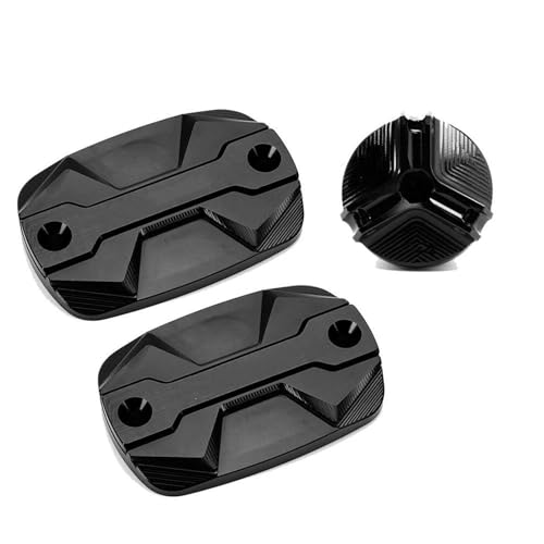 Tapas de depósito de líquido de freno de alta calidad para TMAX530 DX, acabado premium negro