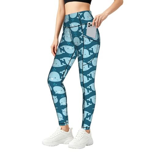 Leggings de ballenas con bolsillos para tus rutinas de fitness y gimnasio