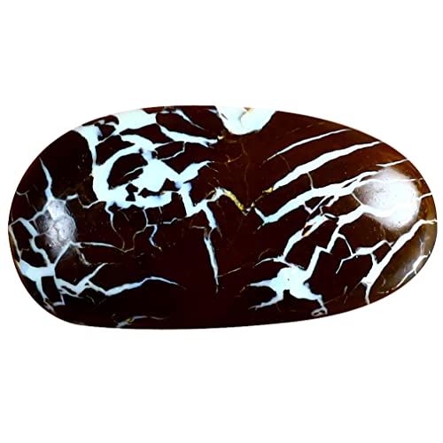 Opale naturelle multicolore 6.45 ct, cabochon fantaisie 18 x 10 mm unique