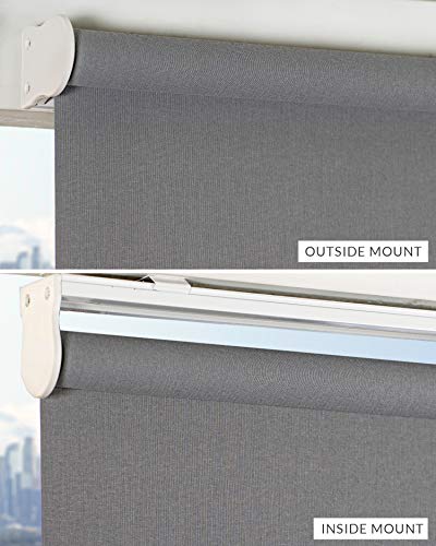 Chicology Roller Window Shades , Window Blinds , Window Shades For Home , Roller Shades , Window Treatments , Window Blinds Cordless , Door Blinds , Urban Grey (Light Filtering), 33"W X 72"H #TOP3