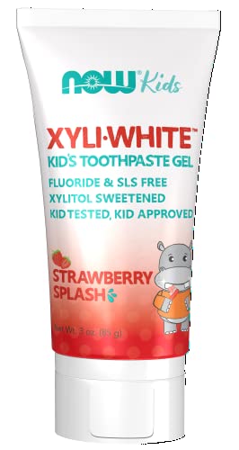 Now Solutions, Xyliwhite™ Toothpaste Gel For Kids, Strawberry Splash Flavor, Kid Approved! 3-Ounce, Packaging May Vary #TOP11