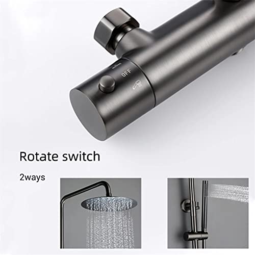 Robinet de salle de bain avec inverseur et mitigeur thermostatique