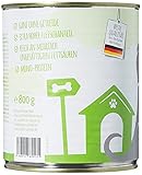 MjAMjAM - Premium Nassfutter für Hunde - leckeres Rind an gekochten Kartoffeln mit knackigen Erbsen, 6er Pack (6 x 800 g), naturbelassen mit extra viel Fleisch