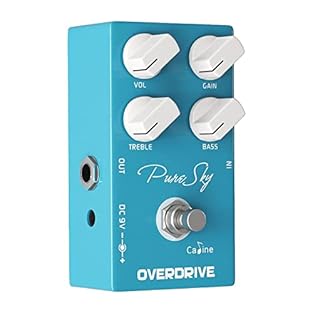 EASY TO CONTROL: The 4 knobs allows versatility in your sound.you can cut or boost with surprising precision. 4 KNOBS: 4 knobs including vol, gain, treble, bass. GUITAR EFFECT PEDAL: It can either be used as a overdrive or can be used in more of an E...