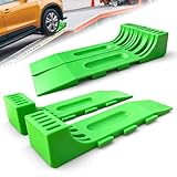 YATOINTO 4 Pack Tire Skates with Interlocking & Expandable Design - Heavy Duty Tow Truck Accessories for Car Haulers, Flat Beds, Wreckers, and Rollback Carriers