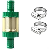 Soleilux Edelstahl Ölfilter 180 Mesh für Hochdruckreiniger für pumpe 19mm Anschluss mit Klemmen