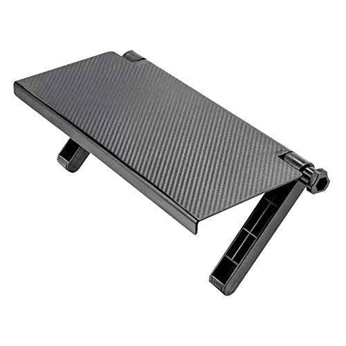 ZNKZJ Étagère supérieure pour écran réglable, Support pour écran de télévision, Support d'étagère supérieure, Durable, antidérapant, Organisateur de Montage sur étagère supérieure,Black-1pcs
