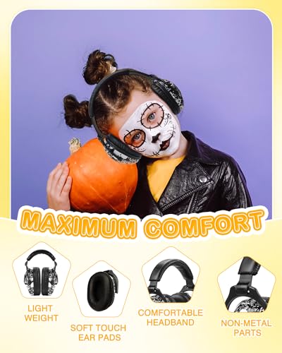 Image of ZOHAN EM030 Kids Ear Protection, Noise Cancelling Headphones Ear Muffs for Autism Sensory, Safety Noise Reduction Hearing Protection for Monster Truck /Concerts /Fireworks /Air Shows