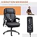 Vinsetto Big and Tall Strong Vibration Massage Office Chair, Swivel Microfiber High Back Chair, Computer Chair with Adjustable Height, 400 lbs, Black