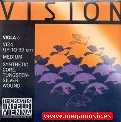 CUERDA VIOLA - Thomastik (Vision/VI24) (Sintetica/Entorchado Plata/Tungsteno) 4� Medium Viola 4/4