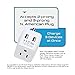 Ceptics India, Nepal, Bangladesh Travel Adapter Plug with Dual USB - Type D - Usa Input - Ultra Compact - Safe Grounded Perfect for Cell Phones, Laptops, Camera (CTU-10)