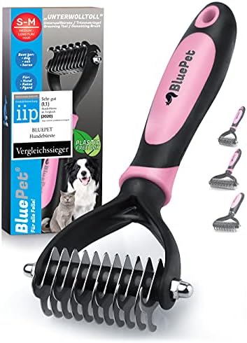 BluePet Peine para Perros y Gatos, Cepillo Gato Perro Pelo Largo,...
