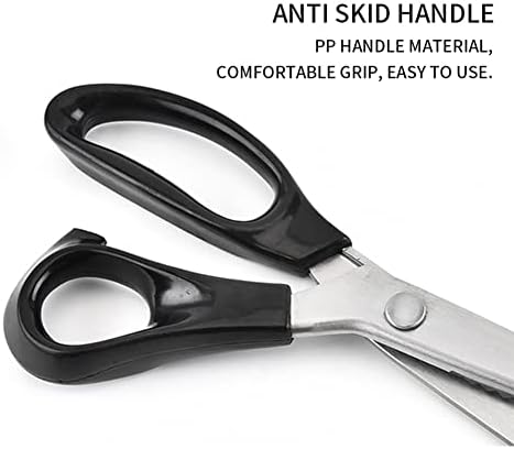 Pinking Shears Comfort Grips Professional Dressmaking Pinking Shears Crafts Zig Zag Cut Scissors Sewing Scissors,Professional Handheld Dressmaking