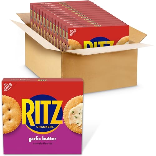 Image of RITZ Garlic Butter Crackers, 12-13.7 oz Boxes