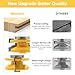 Newdeli 3Pcs Raised Panel Router Bits 1/2