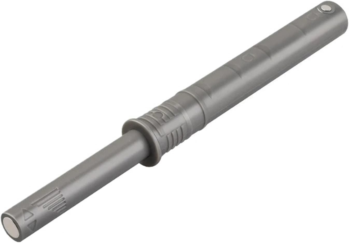 Magnetic Push Latches, 2Pcs Magnetic Cabinet Catches Push to Open Drawer Door Touch Stop Damper(Short White)