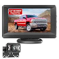 Rückfahrkamera Leicht Einzurichten Plug-Play: Farbe Klare Nachtsicht DIY-Anleitungen Keine Verzögerung Auto Rückfahrkamera mit 4,3” LCD-Monitor IP69 Wasserdicht Parkhilfe-System für LKW/SUV Foxpark Rückfahrkamera Leicht Einzurichten Plug-Play: Farbe Klare Nachtsicht DIY-Anleitungen Keine Verzögerung Auto Rückfahrkamera mit 4,3” LCD-Monitor IP69 Wasserdicht Parkhilfe-System für LKW/SUV Foxpark